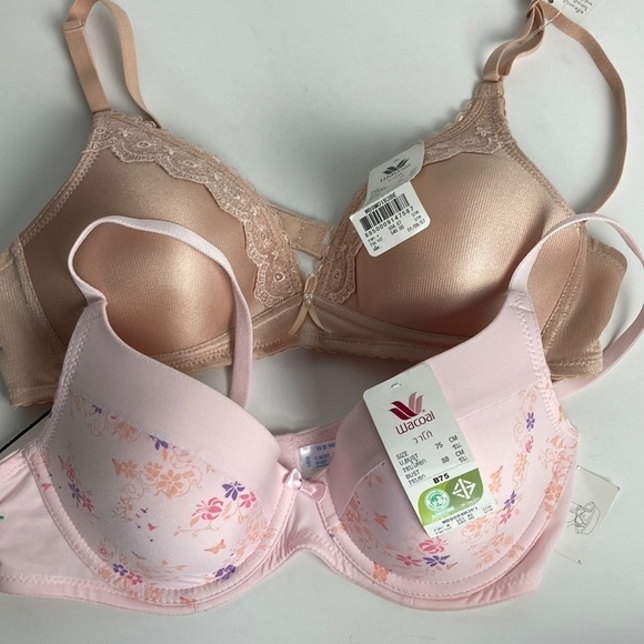 Wacoal 2 Bra Bundle Size 34B Lingerie NWT Underwire Everyday Comfort Coquette - Picture 1 of 12